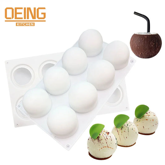 Round Ball Shaped Silicone Cake Mold for Chocolate Mousse Cheese Bread Dessert Jelly Pudding Bakeware Decorating Tools