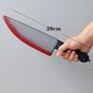 Halloween Bloody Knife DIY Party Decoration Sharp Plastic Toy Simulation Kitchen Knife Tricky Props Curved Knife Halloween Props
