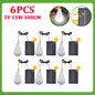 1-12pcs 5V 15W 300LM Solar Lighting Bulb Portable Solar Power Panel Battery Charger Energy Saving Outdoor Lamp USB Rechargable