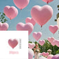 30‑Pack Pink Heart‑Shaped Latex Balloons for Valentine’s Day, Weddings & Festivals