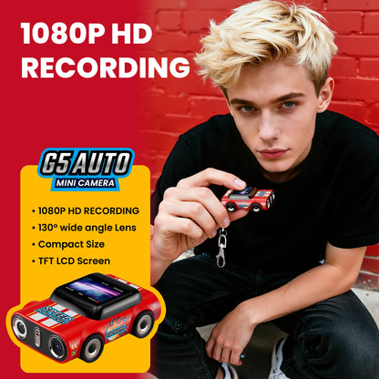 Mini Retro 2K HD Camera – 1.0" LCD Screen, Neck‑Hanging Travel Recorder, Memory Card Supported