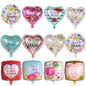 10pcs 18inch spanish mother foil balloon i loveyou have mom balloon heart gift mother's day adult birthday decoration