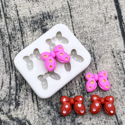Bow Bowknot Silicone Cake Baking Mold Sugarcraft Chocolate Cupcake Resin Tools Fondant Decorating Tools