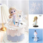 Princess Doll Cake Topper – Happy Birthday Flag Decoration for Baby Shower & Girl’s Birthday Party Cakes