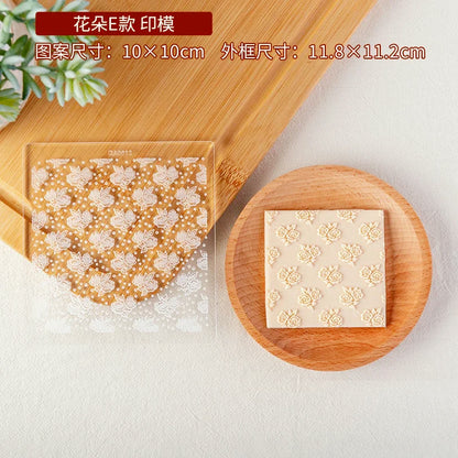 New Plant Flower Cookie Embosser Mould Spring Easter Party Fondant Biscuit Mold Cake Decorating Tools Acrylic Icing Cookie Mould