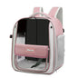 Cat backpack, outing schoolbag, double-shoulder pet bag, cat for travel, dog and cat supplies, transparent large-capacity portab