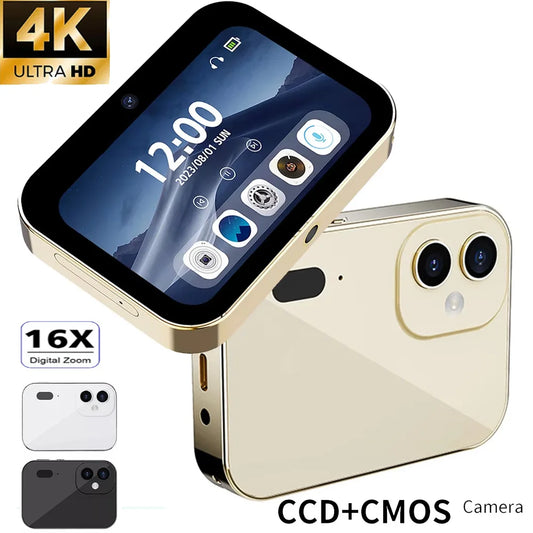 64GB 4K HD Digital Camera – Touchscreen Camcorder with 64MP Photos, Music Player, Night Vision & Vlogging Recorder