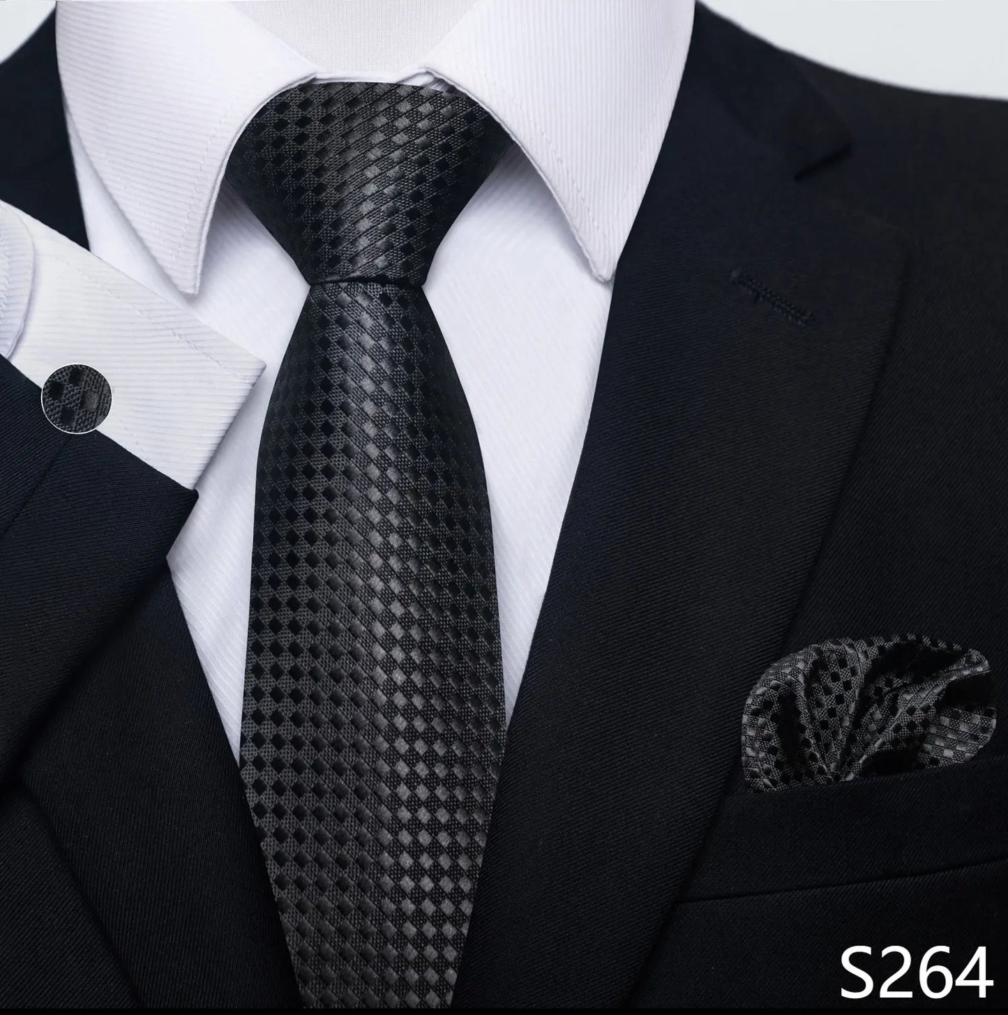 Silk Tie Pocket Squares Necktie Suit Accessories