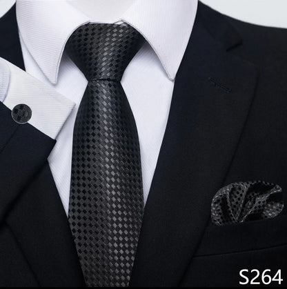 Silk Tie Pocket Squares Necktie Suit Accessories