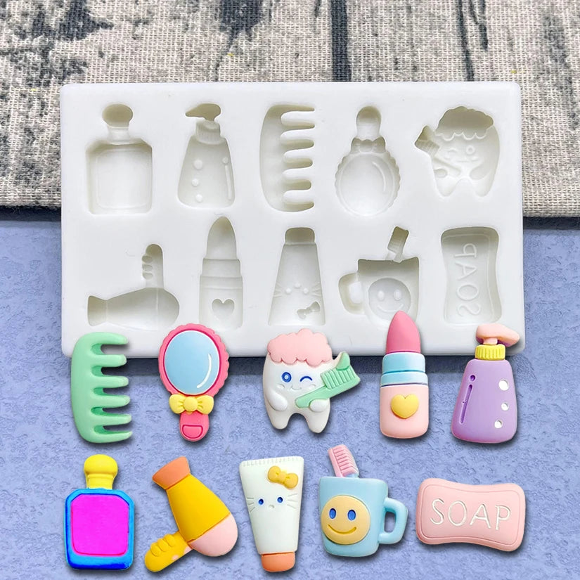 Makeup Hair Dryer Mirror Silicone Mold – Sugarcraft & Resin Tool