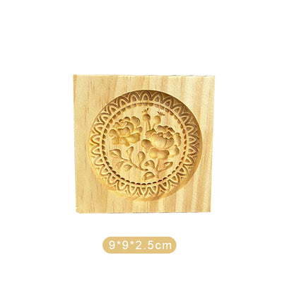 Wooden Cookie Mold Cutter Wooden Gingerbread Cookie Moulds DIY Shortbread Pastry Mold Bakery Gadgets Kitchen Baking Accessories