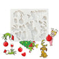 Candy Cane Christmas Box Silicone Sugarcraft Mold Chocolate Cupcake Baking Mould Fondant Cake Decorating Tools