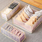 1PC- Closet Organizer for Socks Home Separated Underwear Storage Box 7/9/11 Grids Jeans Bra Organizer Foldable Drawer Organizer