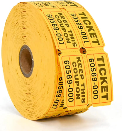 L LIKED Raffle Tickets Double Rolls 1000 per Roll 50/50 Raffle Tickets for Events, Entry, Class Reward, Prizes
