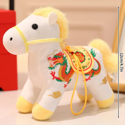 2026 Chinese New Year Keychain The Year of Horse Keyring Mascot Pendant Chinese Spring Festival Cute Pony Pendant