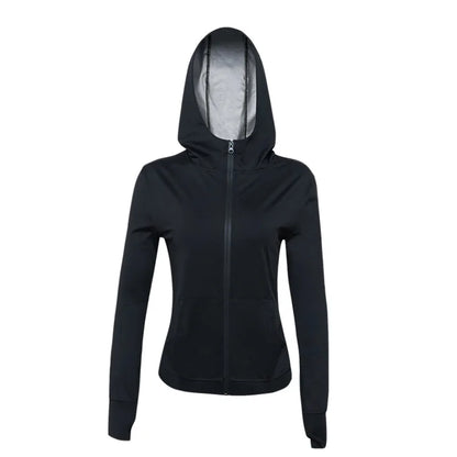 Neoprene Black Sweat Sauna Shapewear T-Shirt for Women