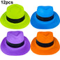 UV Neon Glow Party Hats – Blacklight Fluorescent Plastic Hats for Kids & Adults