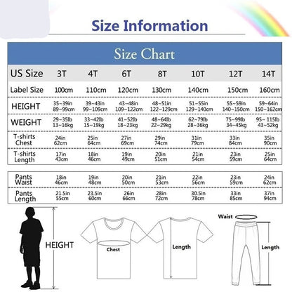 Teens Girls' 2-Piece Fashion Outfit: Princess Short Sleeve T-Shirt and Long Pants Tracksuit Set