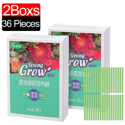 36x Plant Nutrition Bars Nitrogen Phosphorus Potassium for Healthy Growth of Plant Fruit Vegetables Flowers Compound Fertilizer