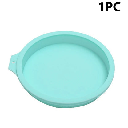 1pc/4pcs Round Silicone Cake Pan Set – Non‑Stick Rainbow Baking Molds for Pizza & Pancakes