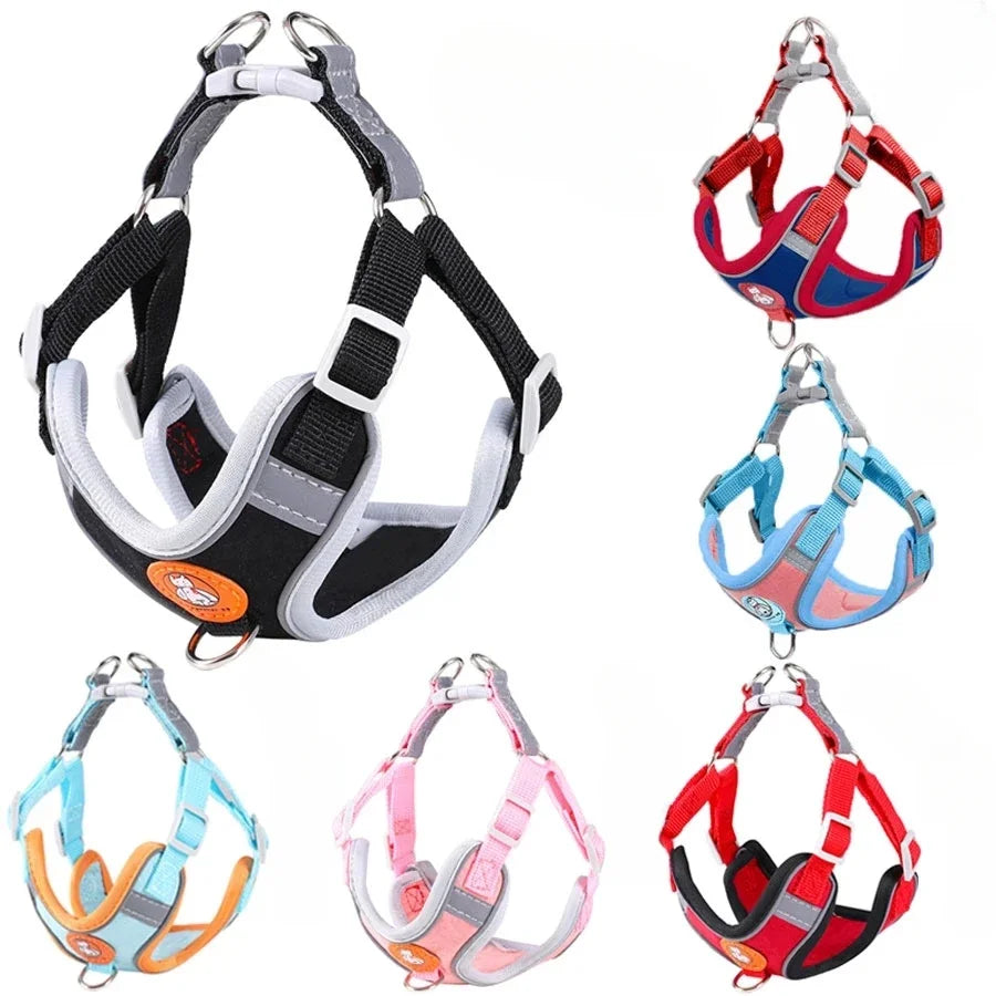 Adjustable Breathable Reflective Dog Harness