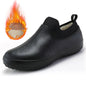 Mens Kitchen Working Shoes Non-slip Waterproof Chef Shoes Casual Unisex Work Shoes Water Shoes Rain Cotton Boots Plus Size 35-47