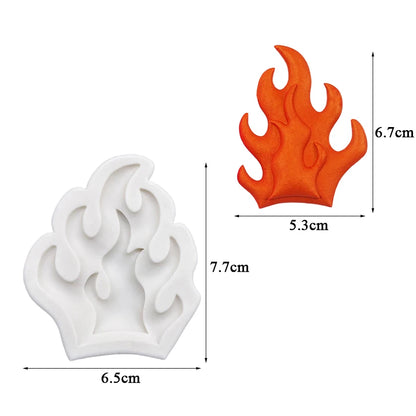 Flame Silicone Mold – Sugarcraft Fondant, Resin, Chocolate & Cupcake Decorating Tool