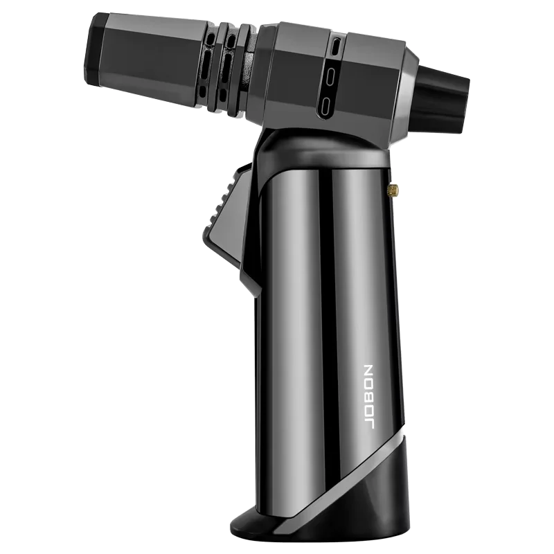 JOBON Blue Flame Gun Lighter Adjustable Flame Locking Flame Function 360° Can inverted to use Multi-functional Use Scene