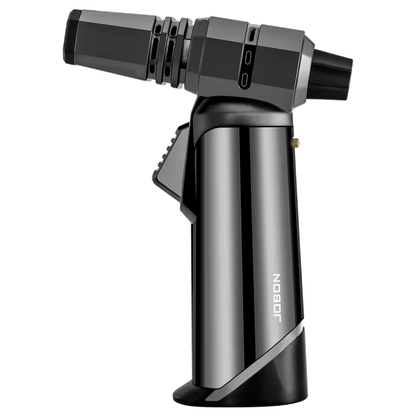 JOBON Blue Flame Gun Lighter Adjustable Flame Locking Flame Function 360° Can inverted to use Multi-functional Use Scene