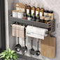 New Kitchen Storage Rack Seasoning Rack Wall-Mounted Condiment Multi-Functional Household kitchen organizer Storage Rack