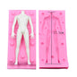 3D Doll Body Silicone Mold Fondant Chocolate Cake Decorating Tool DIY Clay Soft Pottery Doll Human Body Hand and Feet Mold
