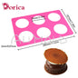 Round Silicone Chablon Mold – Cheese, Chocolate & Cookie Stencil Mat for Cake Decorating