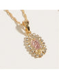 1pc Fashion Simple Ladies Virgin Mary Mother Pendant Necklace