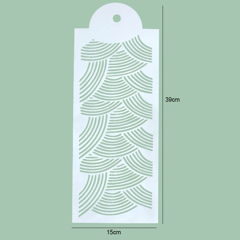 FAIS DU Fondant Cake Mesh Stamps Stencils For DIY Craft Making Wedding Cake Design Plastic Spray Template Cookie Painting Mold