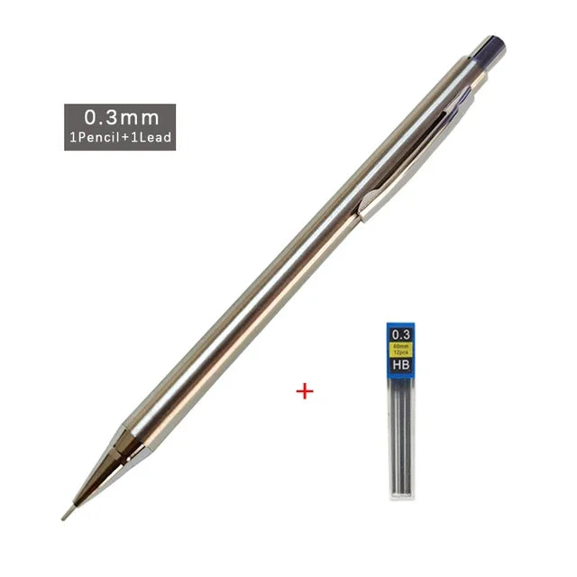 Metal Automatic Mechanical Pencil 5/0.7/0.9/1.3/2.0mm