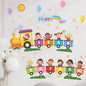 - Rainbow Number Train Wall Sticker – Kids’ Room & Classroom Self‑Adhesive Decor