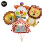 Giant Smiling Popcorn Clown Foil Balloon – Circus & Carnival Party Decoration