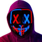 Poptrend LED Light‑Up Halloween Mask – Scary Cosplay Masquerade Mask for Festivals, Parties & Carnival Gifts