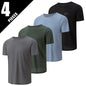 4/1 Pcs Men's Summer Solid Color Smiling Face Ice Silk Casual Short Sleeve Teenagers Loose Fashion Soft And Comfortable Sports T