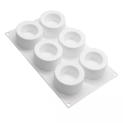 Silicone 6-Link Concave Cup Cake Mold  Dimpled Cupcake Mold DIY Cake Chocolate Maker Tool Kitchen Baking Tool Accessories