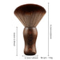 Professional Barber Neck Duster Brush Wood Handle with Hook Hairdressing Cleaning Brush Natural Fiber Salon Hair Sweep Brushes