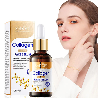 SADOER Collagen Face Serum – Anti‑Aging, Moisturizing & Nourishing Facial Essence (1/2/3 PCS)