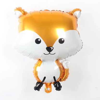New Cartoon Animal Theme Foil Balloon Jungle Safari Lion Monkey Rabbit Kids Adult Birthday Party Decoration Supplies Baloon