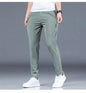 Men’s Ice Silk Straight‑Leg Pants – Summer Breathable Business Casual