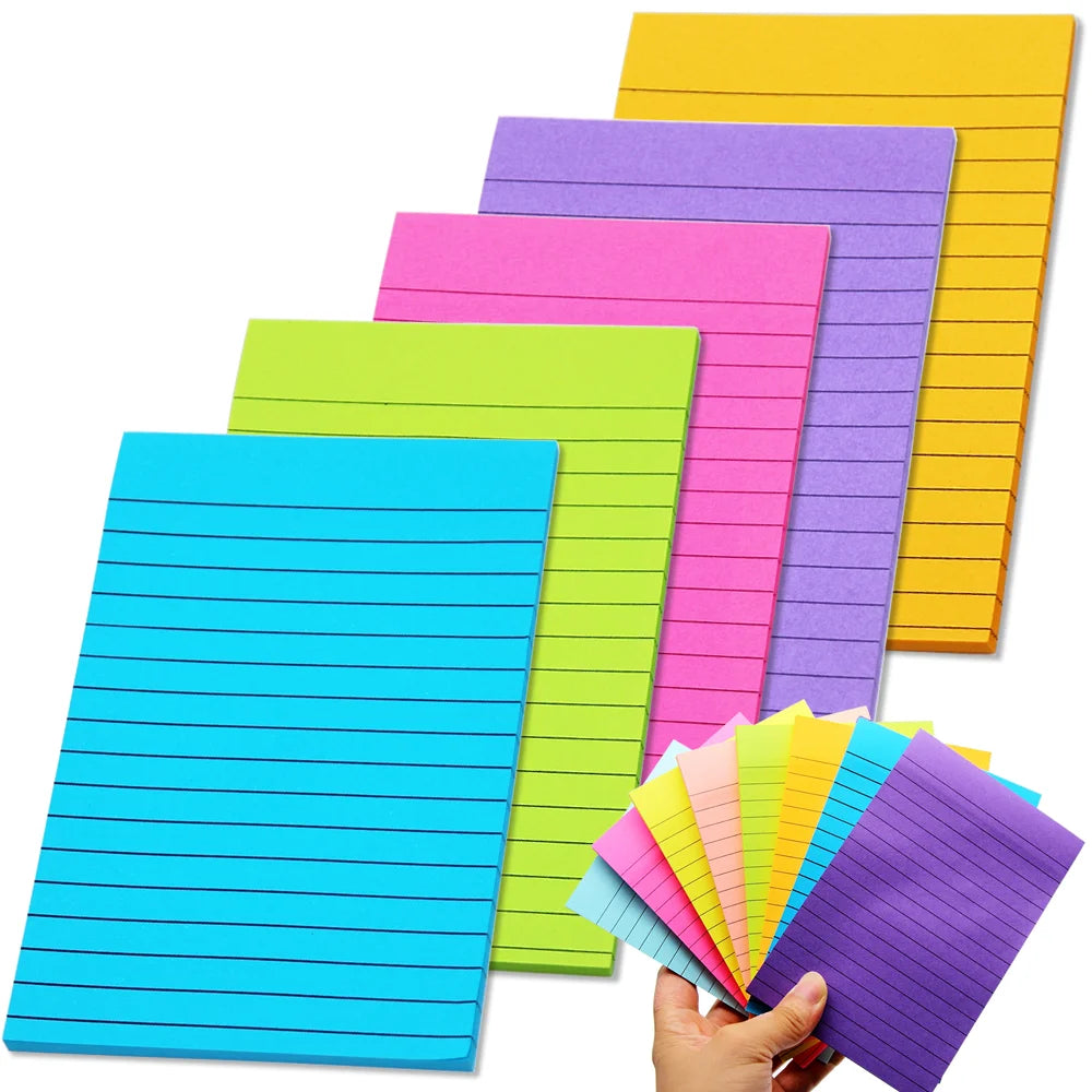 45 Sheets/Pad Scribed Notepad Post  Sticky Notes 8 Colors