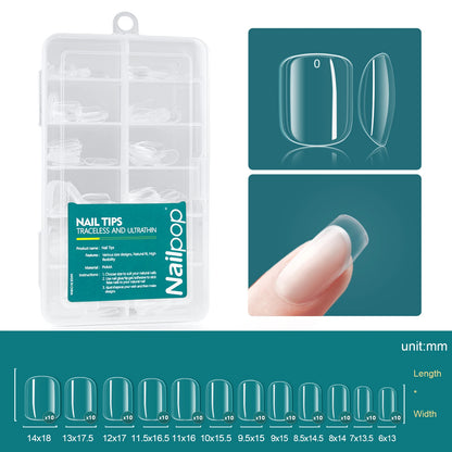 Soft Gel Tips - Medium Almond/Coffin Acrylic Nails, 120pcs/box