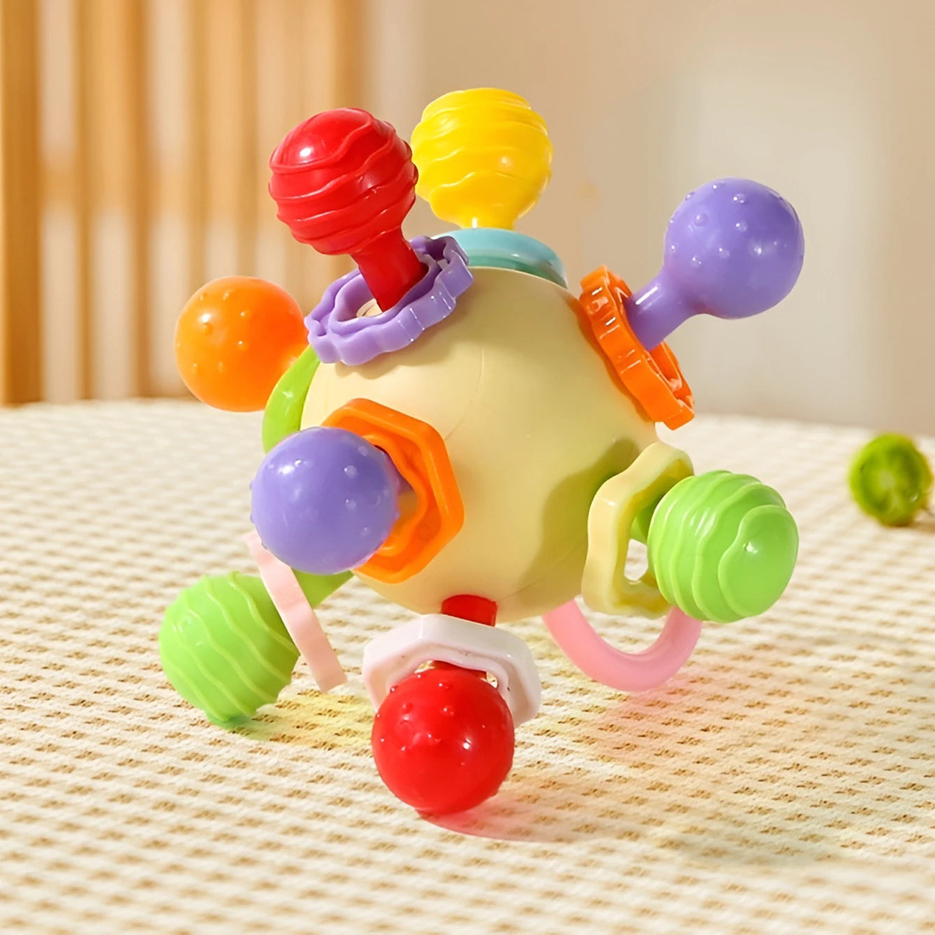 Hand Grip Ball, Teeth-glue, Manhattan Gnawing, and Potable Rattle Sound Toy