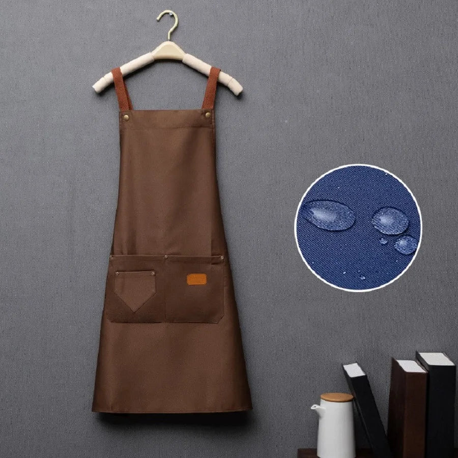 Waterproof Shoulder Apron Men's and Women's Kitchen Apron Salon Roast Barbecue Cleaning Nail Barbecue Scarf Cloak