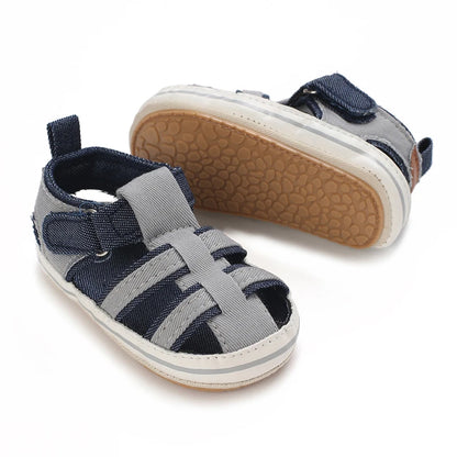 Toddler First Walker Baby Crib Newborn Baby Summer Sandals Infant Boy Girl Shoes Rubber Soft Sole Non-Slip