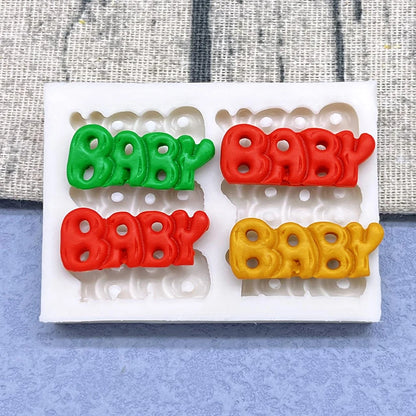BABY Silicone Sugarcraft Mold Resin Tools Cupcake Baking Mould Fondant Cake Decorating Tools